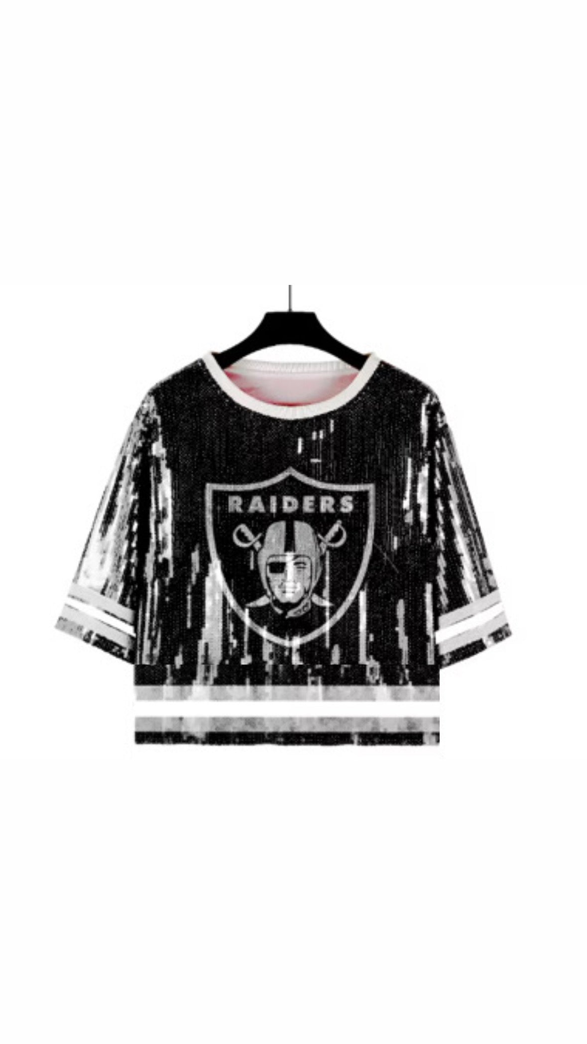 NEW* Raiders Sequin Top