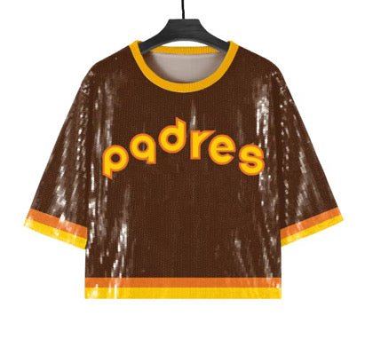SD Padres Sequin Top