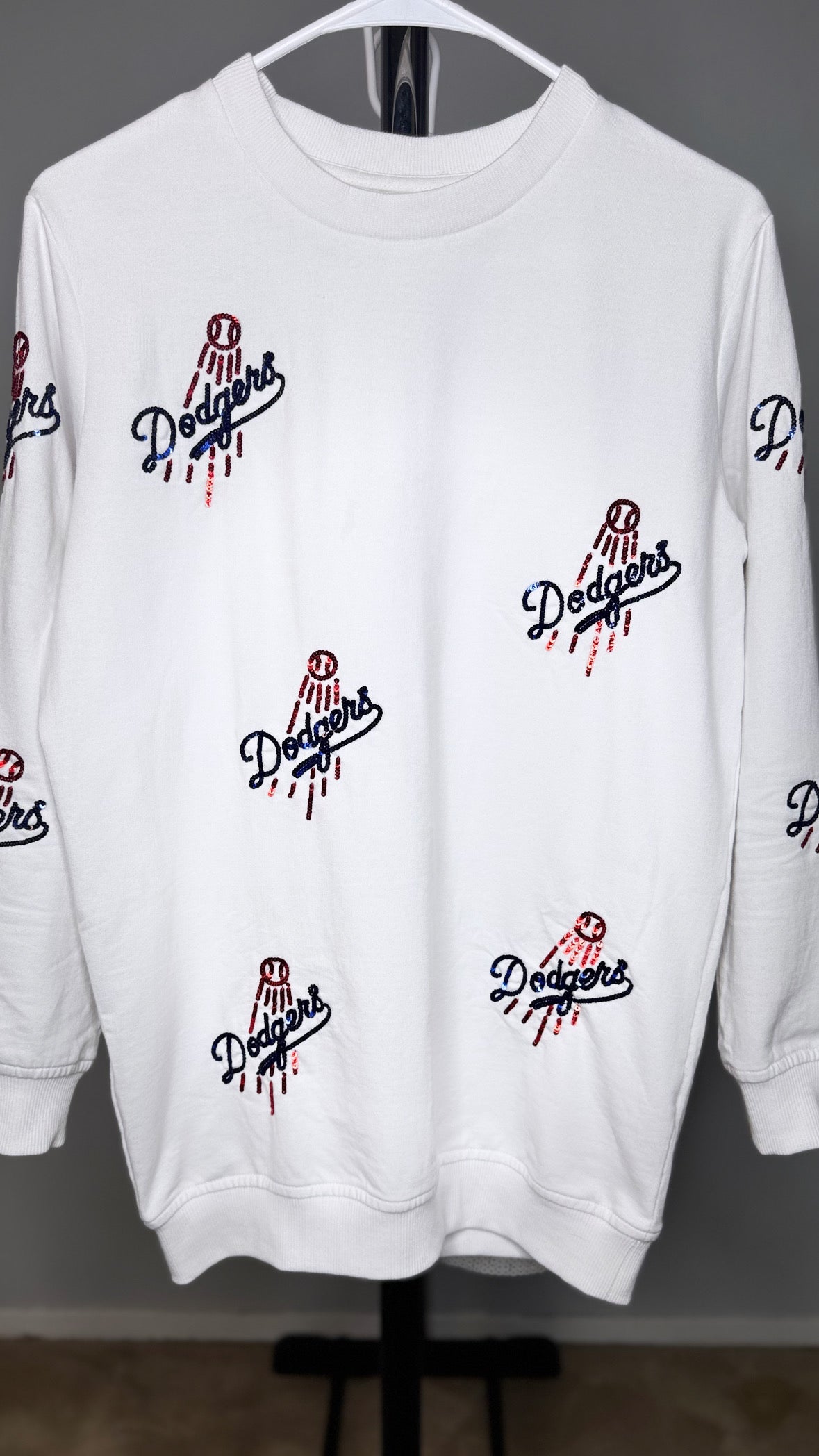 Hand Sequin DODGER Sweatshirt