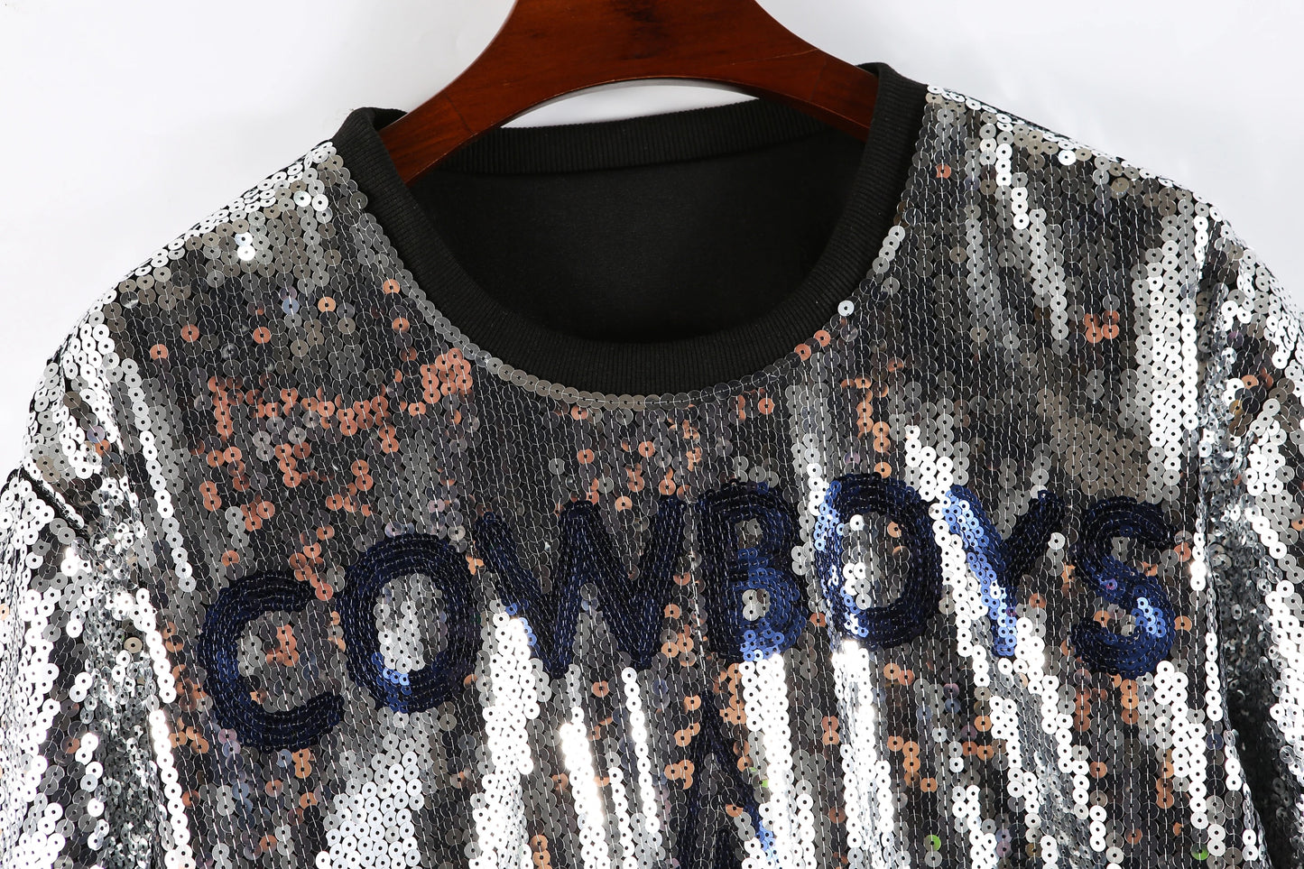 SILVER COWBOYS SEQUIN SHIRT