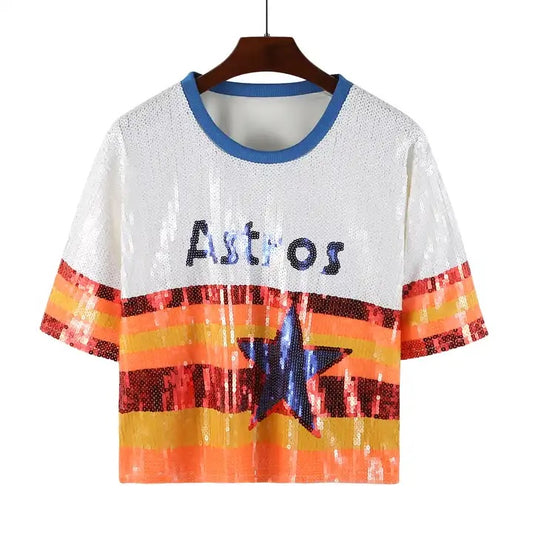 ASTROS SEQUIN SHIRT *PreOrder*