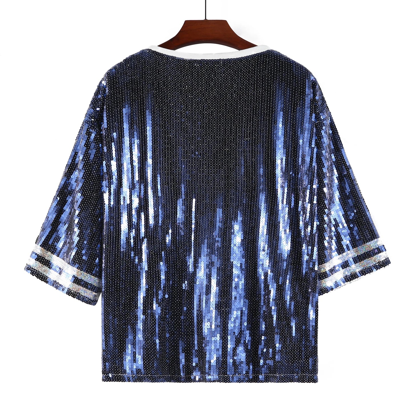 PLUS SIZE* Sequin Dallas Top