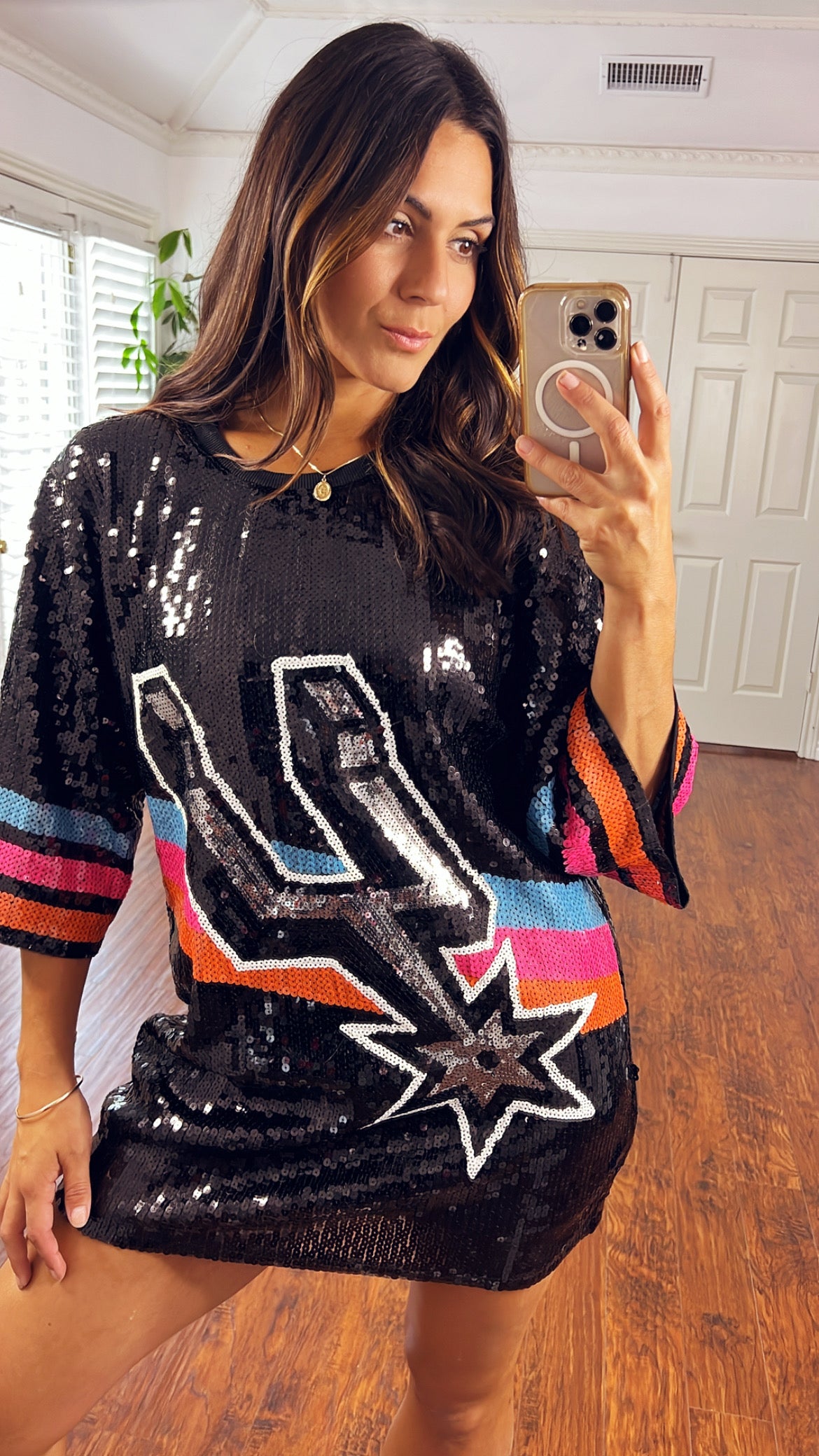 SPURS SEQUIN DRESS