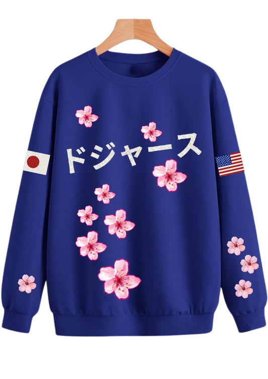 Cherry Blossom Sequin Crew