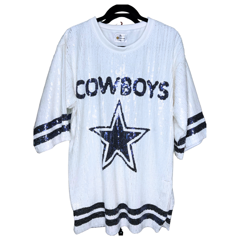 GO COWBOYS! SEQUIN GAME DAY DRESS!