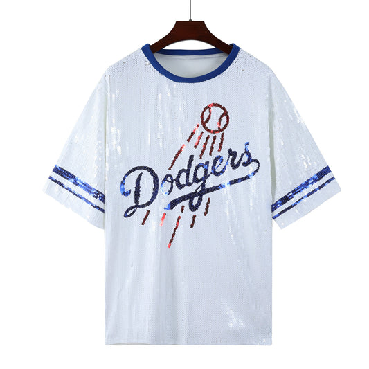 DODGERS SEQUIN GAME DAY DRESS