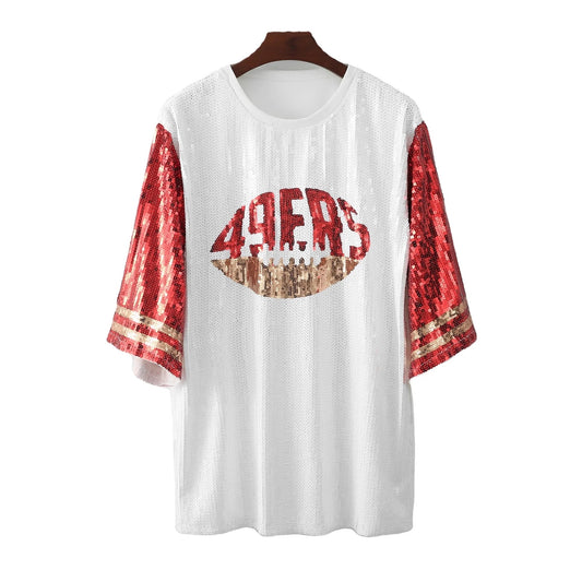 49ER SEQUIN GAME DAY JERSEY