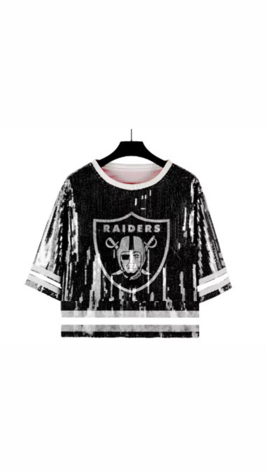 NEW* Raiders Sequin Top