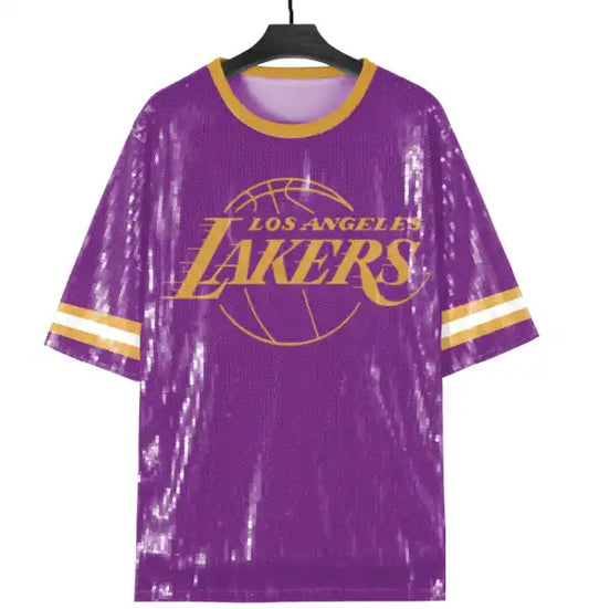 NEW LAKERS SEQUIN GAME DAY JERSEY!