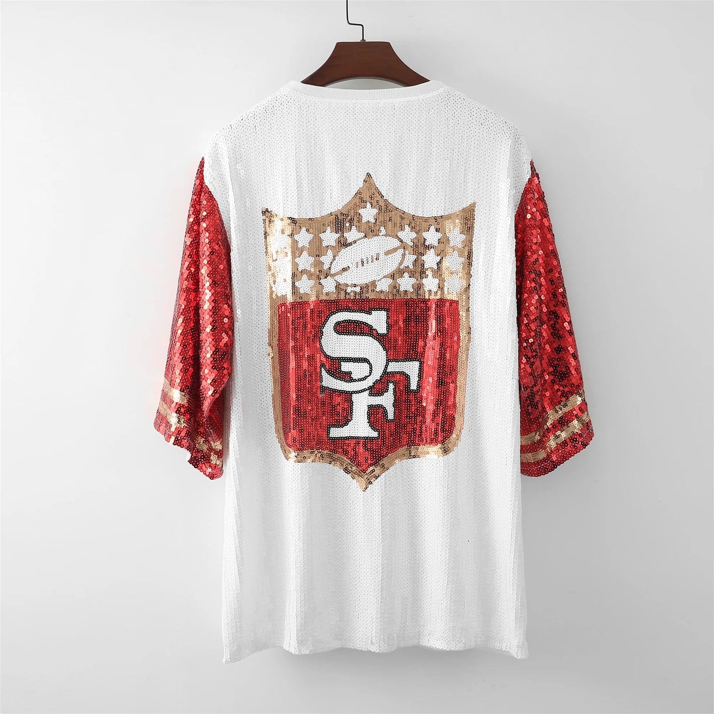 49ER SEQUIN GAME DAY JERSEY