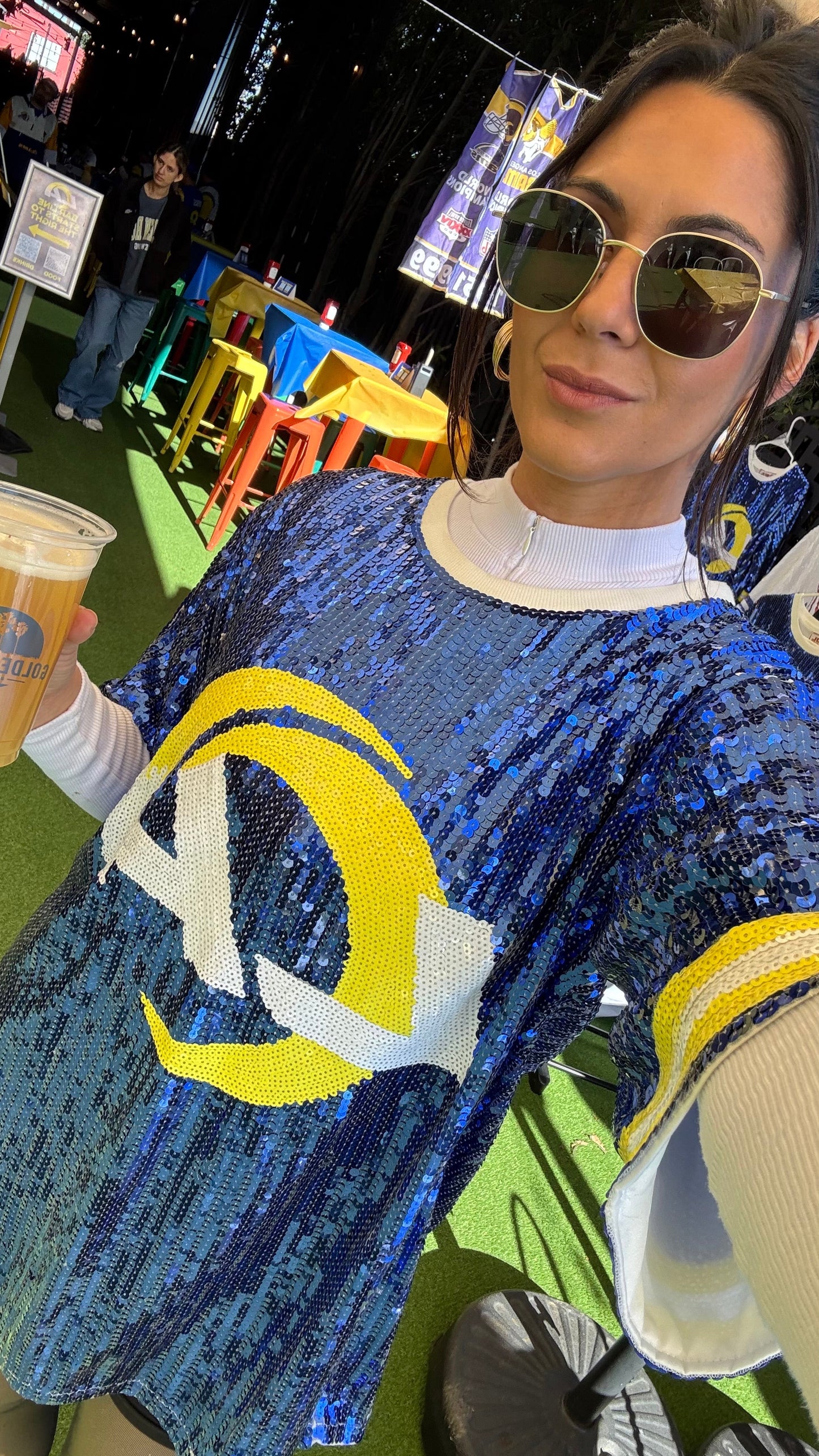 LA Rams Sequin Dress