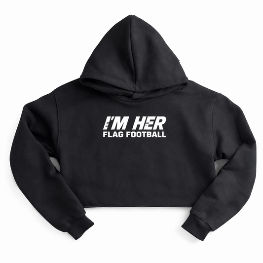 I'M HER CROP HOODIE- Side by Side Logo